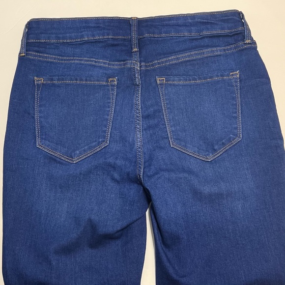 Old Navy Rockstar Mid Rise Super Skinny Jeans Medium Blue Denim NWT 10 - Picture 4 of 13